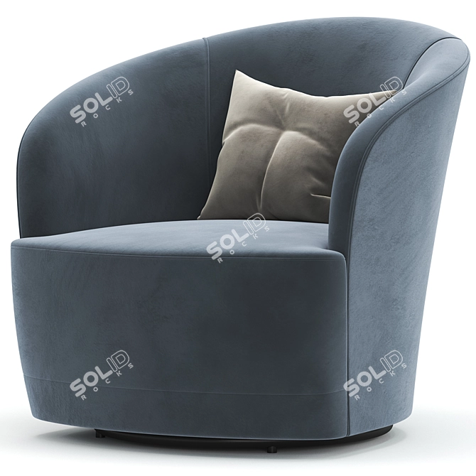 Infinity Swivel Chair: Sleek Design, Ultimate Comfort 3D model image 4