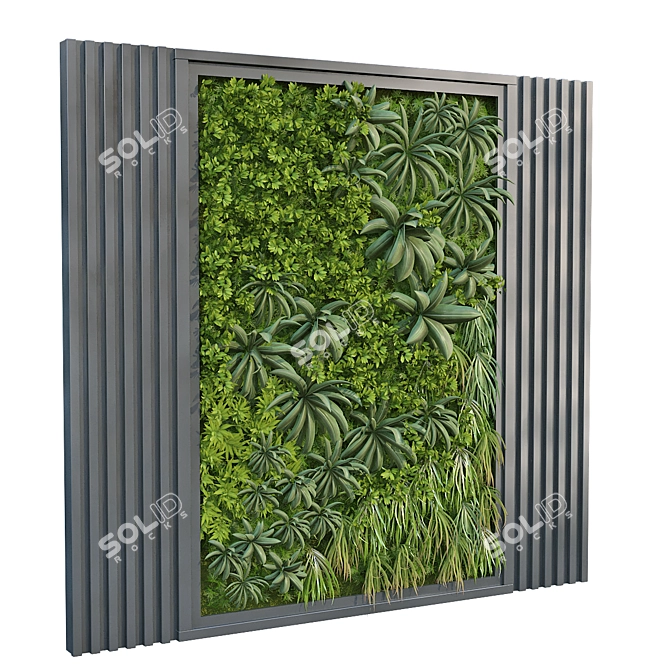 GreenWall 262: Vertical Plant Set 3D model image 3