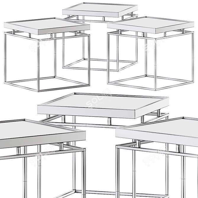 Levantin Design Coffee Table 3D model image 2