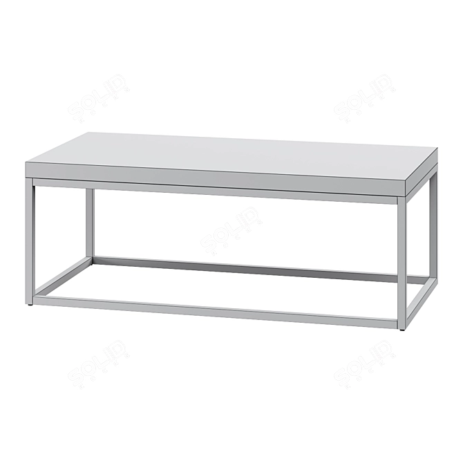 Sloan Concrete Iron Coffee Table 3D model image 2