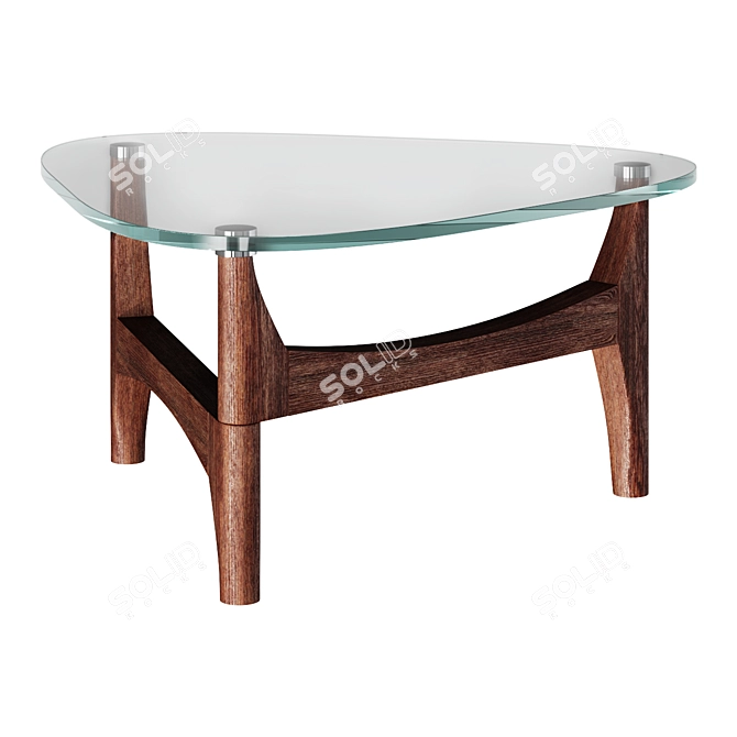 Petaluma Glass Coffee Table 3D model image 1