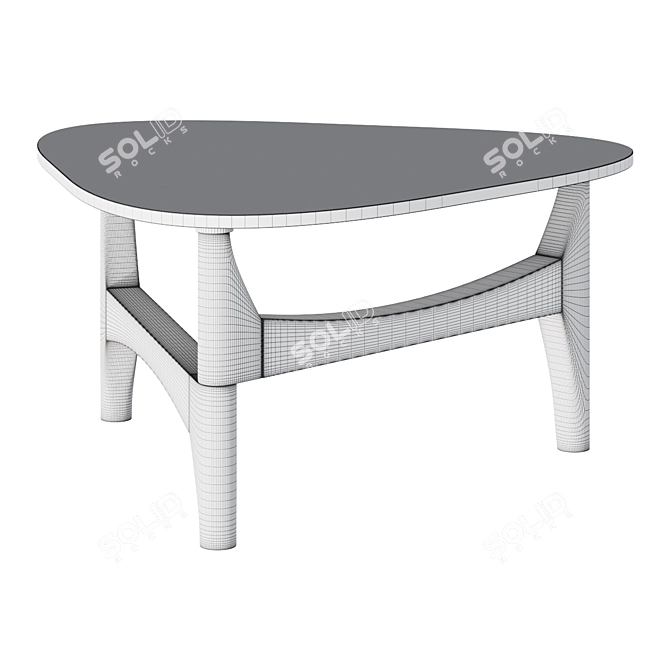 Petaluma Glass Coffee Table 3D model image 2