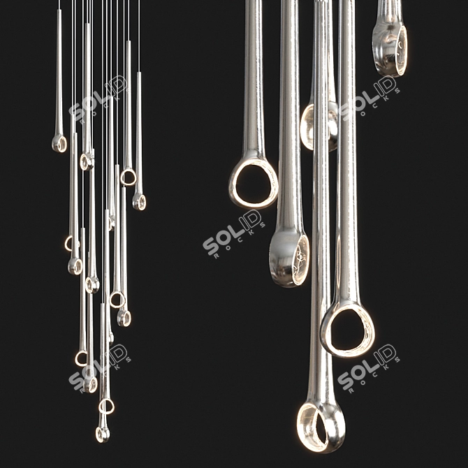 Eyelet Pendant Light: Elegant and Modern 3D model image 2