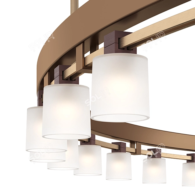 Elegant Italian Chandelier: Royal Chandelier by Viabizzuno 3D model image 3