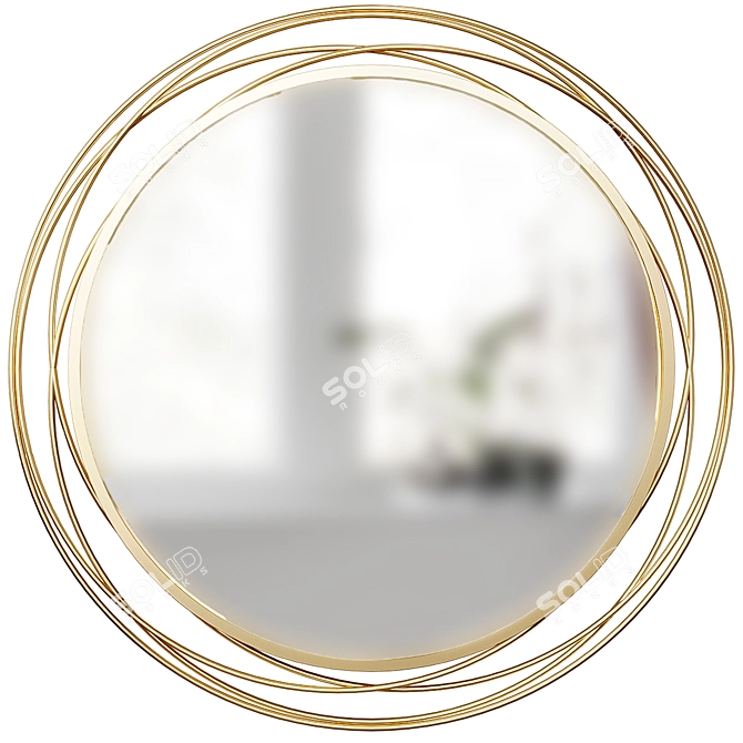 Etta Avenue 90cm Wall Mirror 3D model image 1