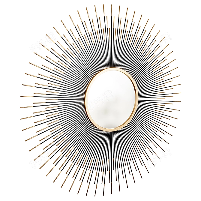 Valeer Wall Mirror: Stylish and Elegant 3D model image 2