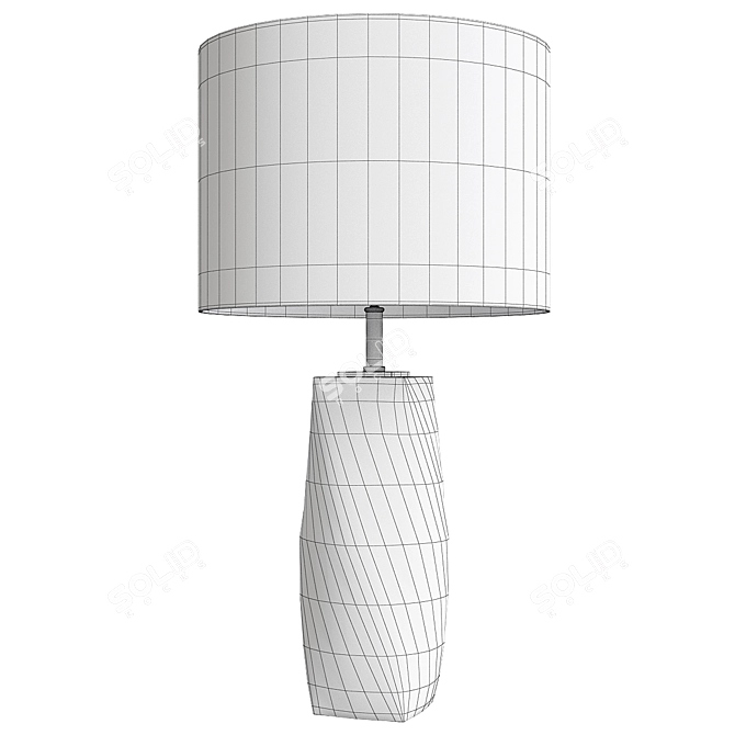 Eichholtz Titan Geometric Faceted Table Lamp 3D model image 2