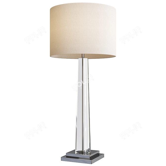 Eichholtz Oasis: Elegant Nickel Table Lamp 3D model image 1