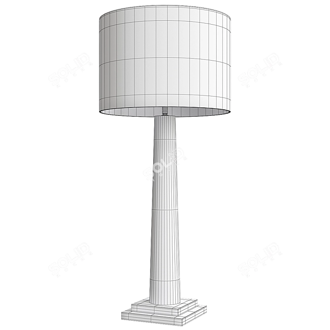 Eichholtz Oasis: Elegant Nickel Table Lamp 3D model image 2