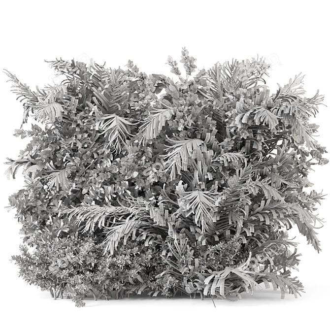 Outdoor Plants Bush Set 3D model image 7