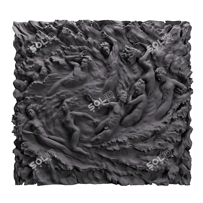 Title: Customized Barorelief Panel 3D model image 3