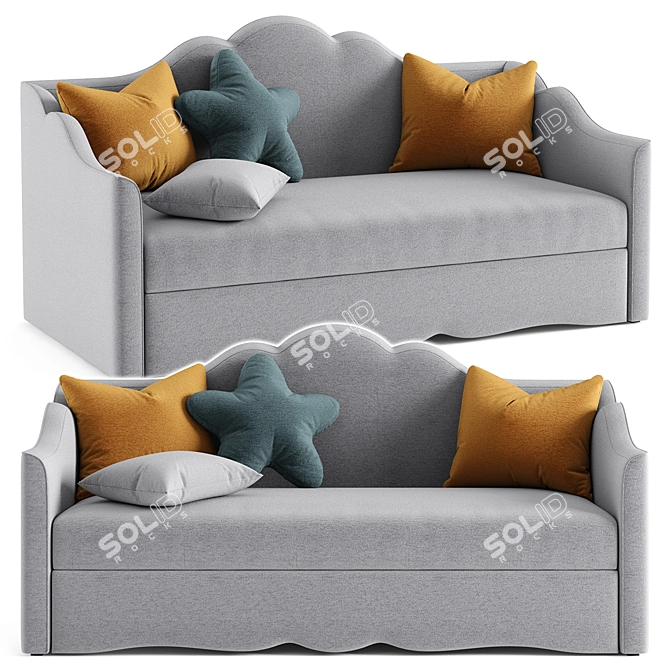 Elegant Manifesto Galla Sofa 3D model image 1