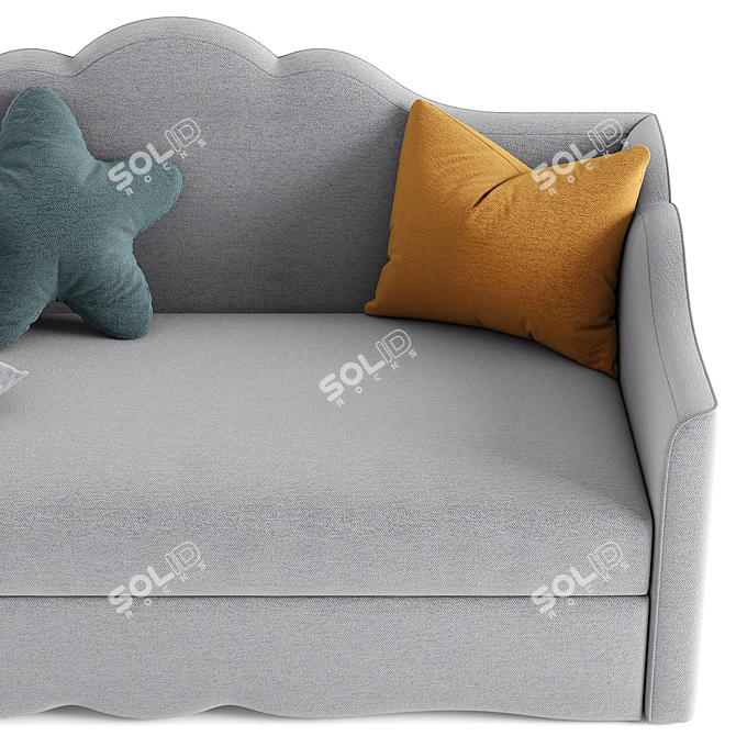 Elegant Manifesto Galla Sofa 3D model image 3