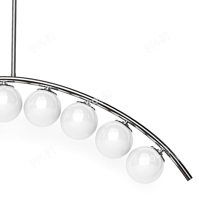 Arc and Balls Ceiling Lamp 3D model image 15