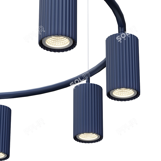 Modern Pendant Light Fixture 3D model image 6