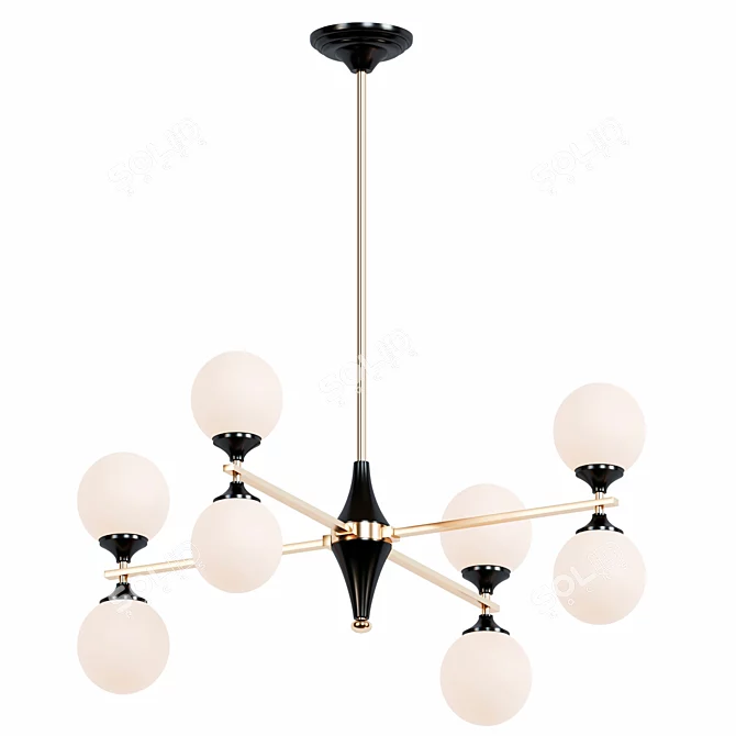 Misterio Chandelier: Modern Elegance in Millimeters 3D model image 1