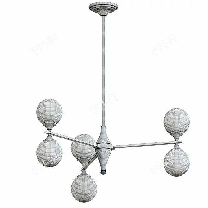 Elegant Misterio Chandelier: Modern, Unique Design 3D model image 2