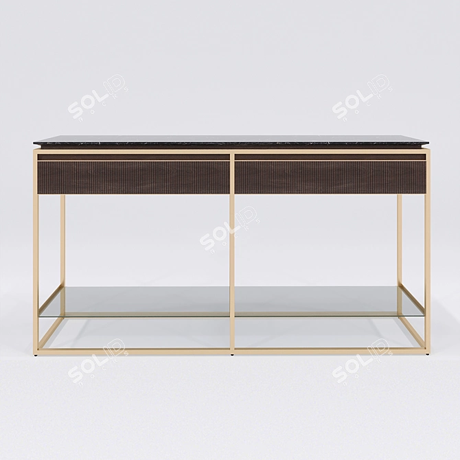 Elegant Visionnaire Banner Console 3D model image 3