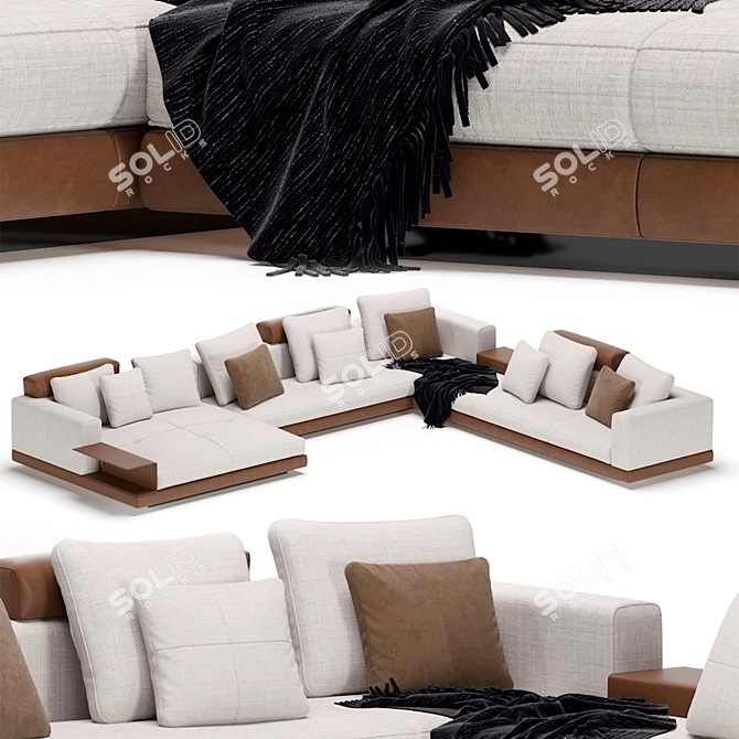 Luxury Minotti Connery Sofa 3D model image 1