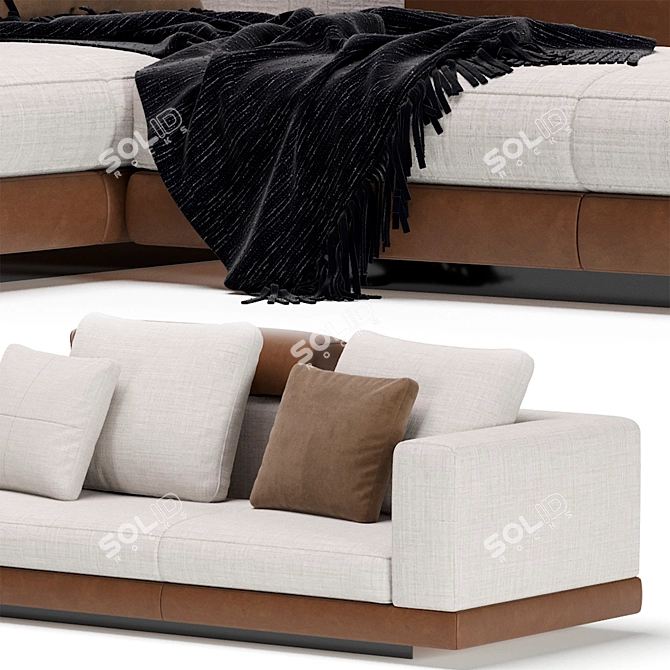 Luxury Minotti Connery Sofa 3D model image 5