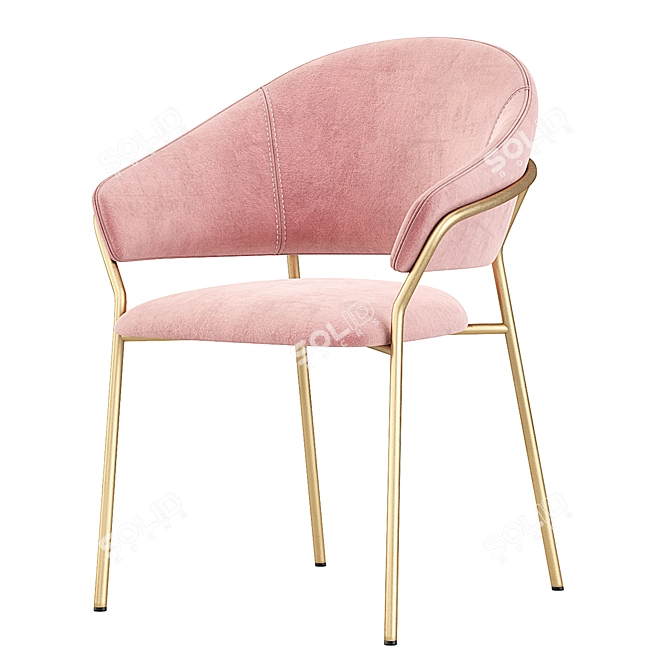 Elegant Pedrali Jazz Dining Chair 3D model image 1