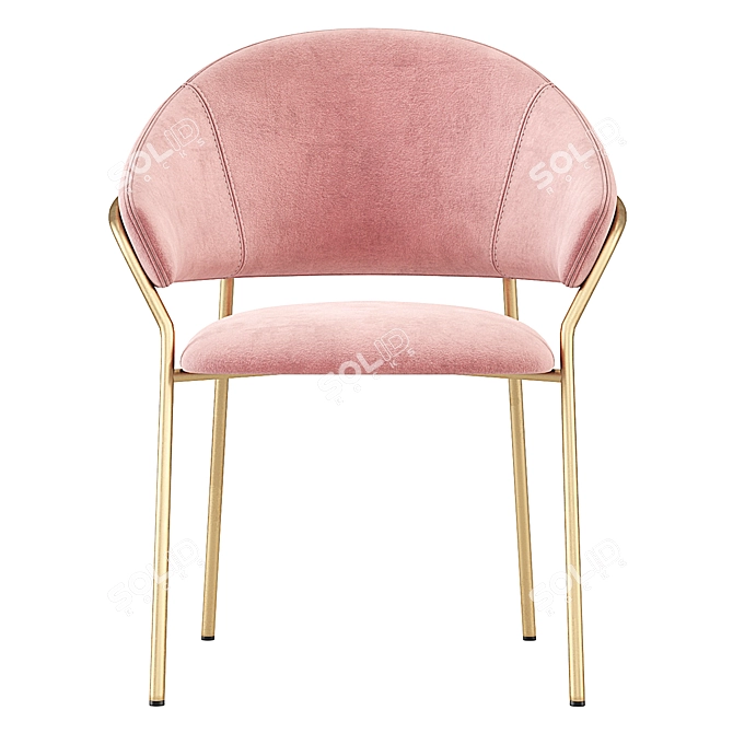 Elegant Pedrali Jazz Dining Chair 3D model image 2