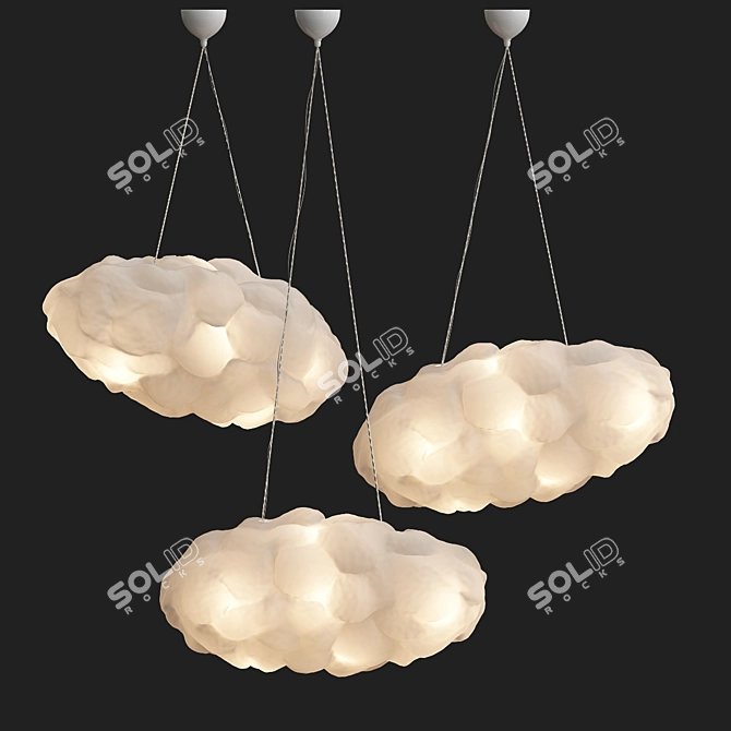 Dreamy Cloud Pendants 3D model image 2