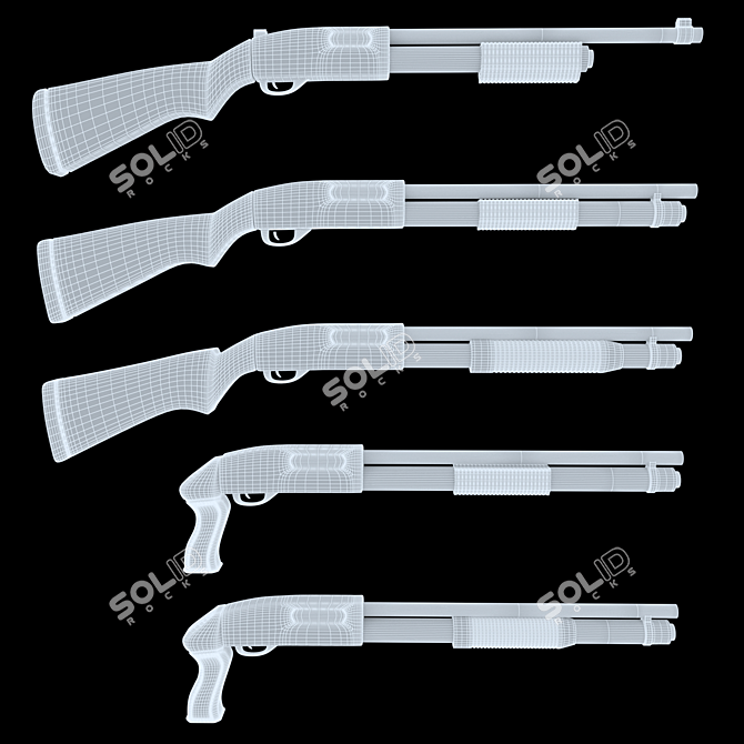 Ultimate Shotgun Pack Set 3D model image 4