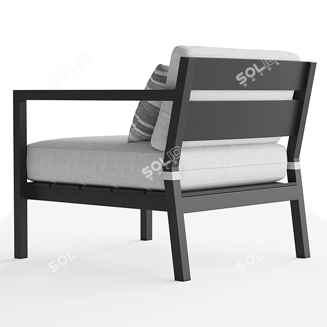 RH Palma Lounge Chair: Stylish and Comfortable Seating 3D model image 2