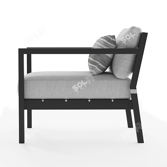 RH Palma Lounge Chair: Stylish and Comfortable Seating 3D model image 5