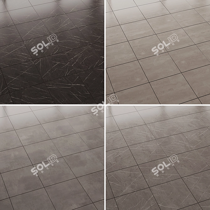 Versatile Ceramic Tiles Collection 3D model image 2