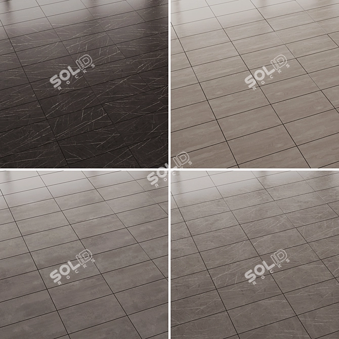 Versatile Ceramic Tiles Collection 3D model image 4