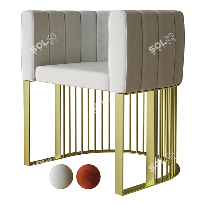 Elevate Your Space: Bonheur Chair 3D model image 1