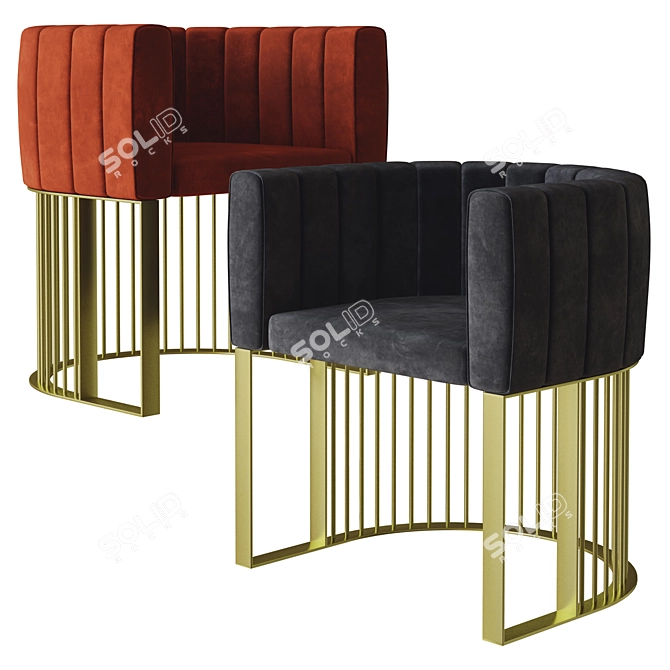 Elevate Your Space: Bonheur Chair 3D model image 3