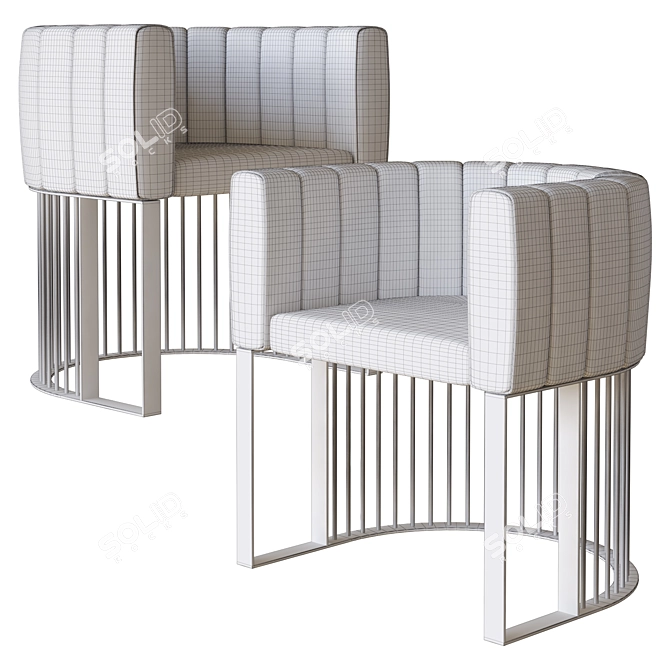 Elevate Your Space: Bonheur Chair 3D model image 4