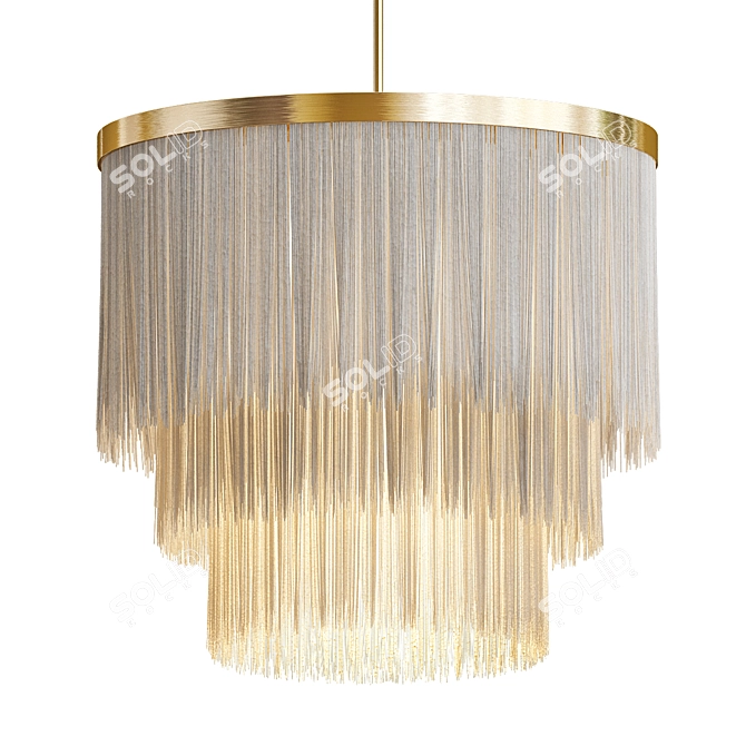 Elegant Tuckton Pendant Light 3D model image 3