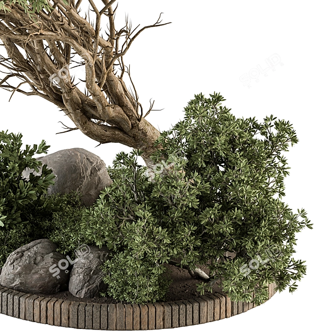 Nature's Oasis: Outdoor Plant Set 3D model image 3