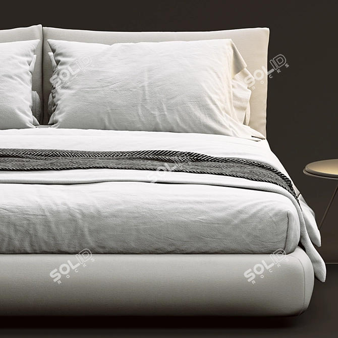 Luxury Dream Bed: Poliform 3D model image 2