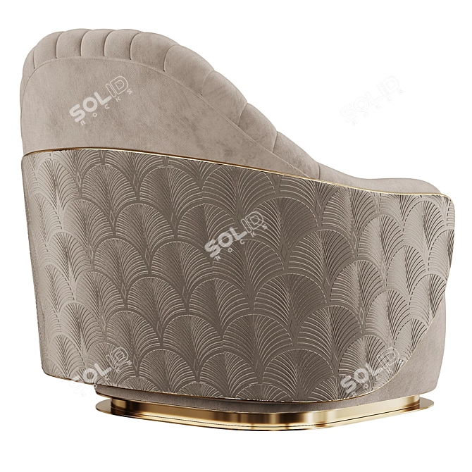 Luxurious Visionnaire Adele Armchair 3D model image 2