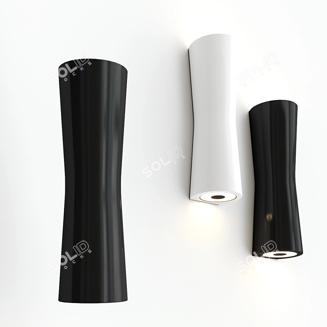 Sleek LED Wall Lamp: CLESSIDRA 3D model image 1