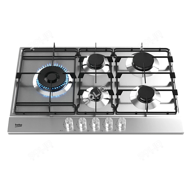 BEKO Hob: Stylish & Versatile Cooktops 3D model image 4