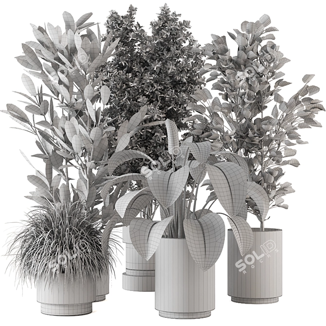 Indoor Greenery Set 234 3D model image 6