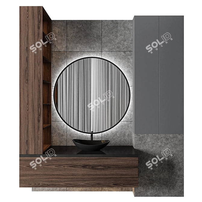 Luxury Bathroom 31: High-Quality 3D Model with Textures (Corona + Vray) 3D model image 1