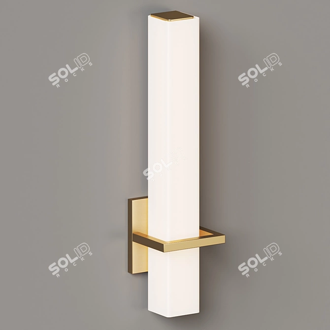 Sleek Nepal Wall Sconce: Modern Brilliance 3D model image 2