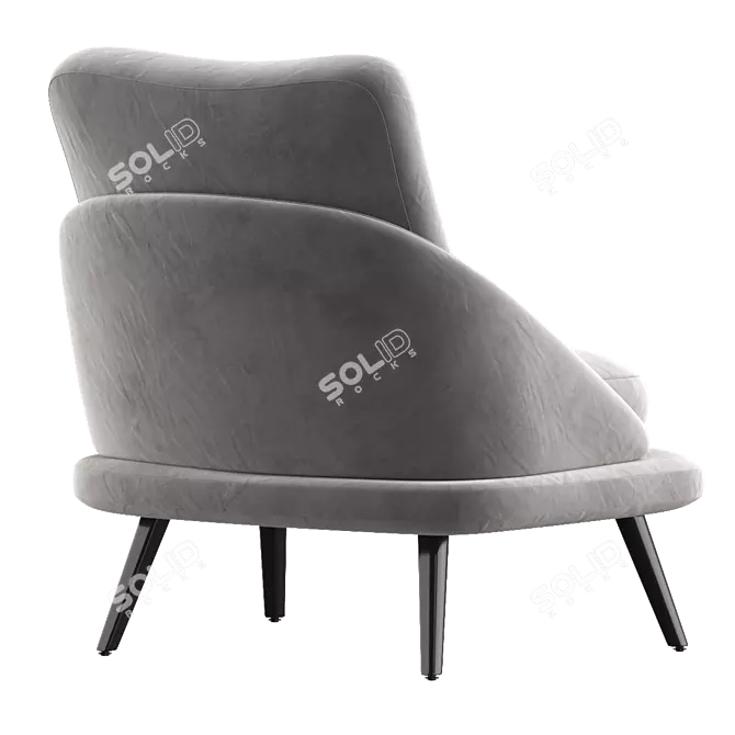 Elegant Lawson Armchair: Minotti 3D model image 2