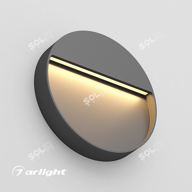 Compact Outdoor LED Luminaire 3D model image 1