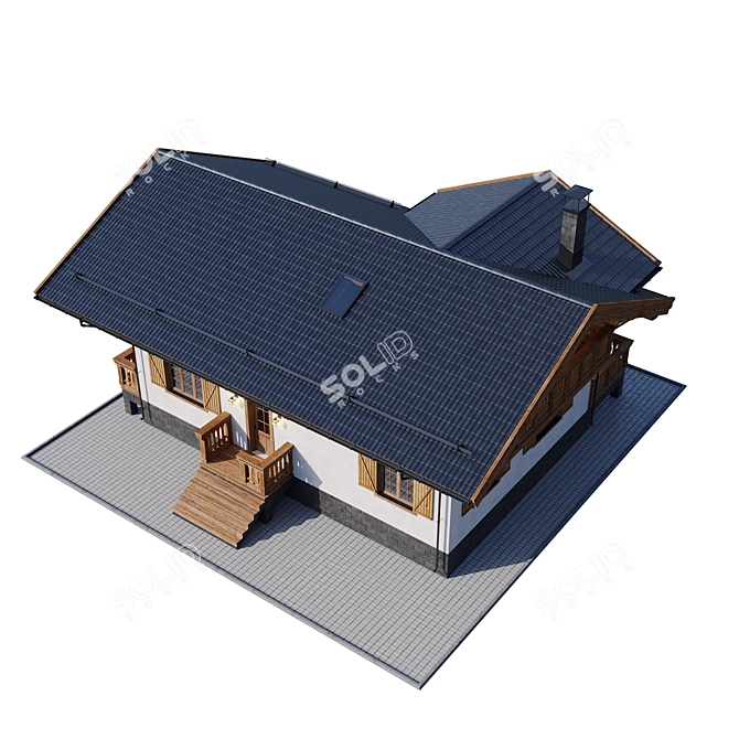 Rustic Dream Cottage 3D model image 12