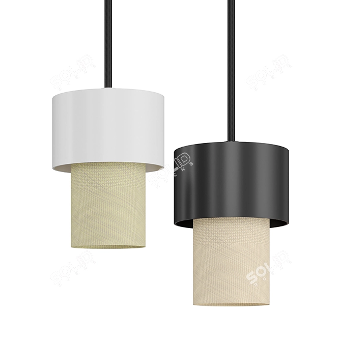 KAN LINEAL: Sleek and Stylish Hanging Lamp 3D model image 4