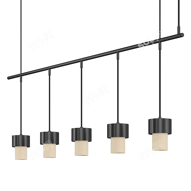 KAN LINEAL: Sleek and Stylish Hanging Lamp 3D model image 7