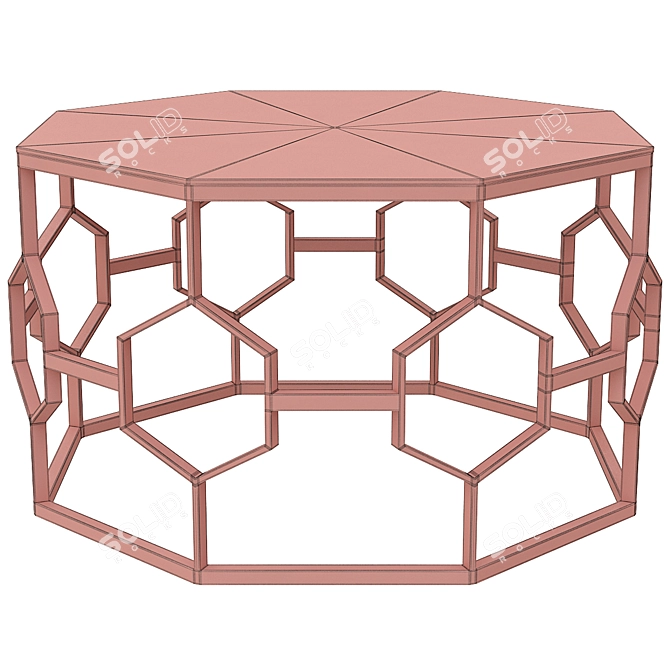 Louis Fashion Coffee Table: Stylish and Compact 3D model image 2